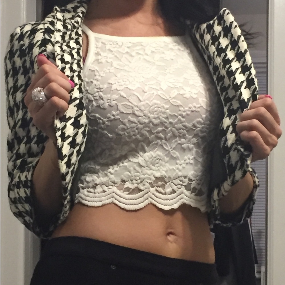 Divided crop top
